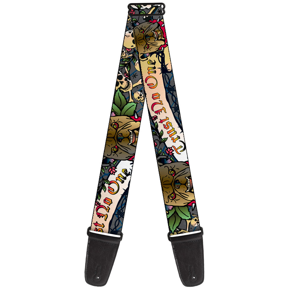 Guitar Strap - Trust No One Gray Guitar Straps Buckle-Down   