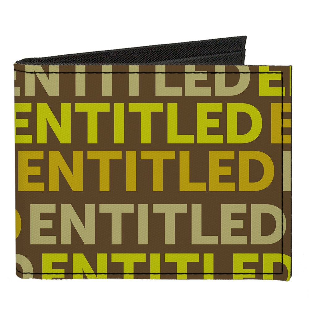 Canvas Bi-Fold Wallet - ENTITLED Tonal Greens Canvas Bi-Fold Wallets Buckle-Down   