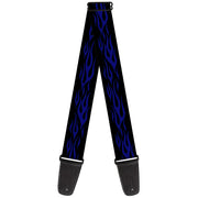 Guitar Strap - Flame Blue Guitar Straps Buckle-Down   
