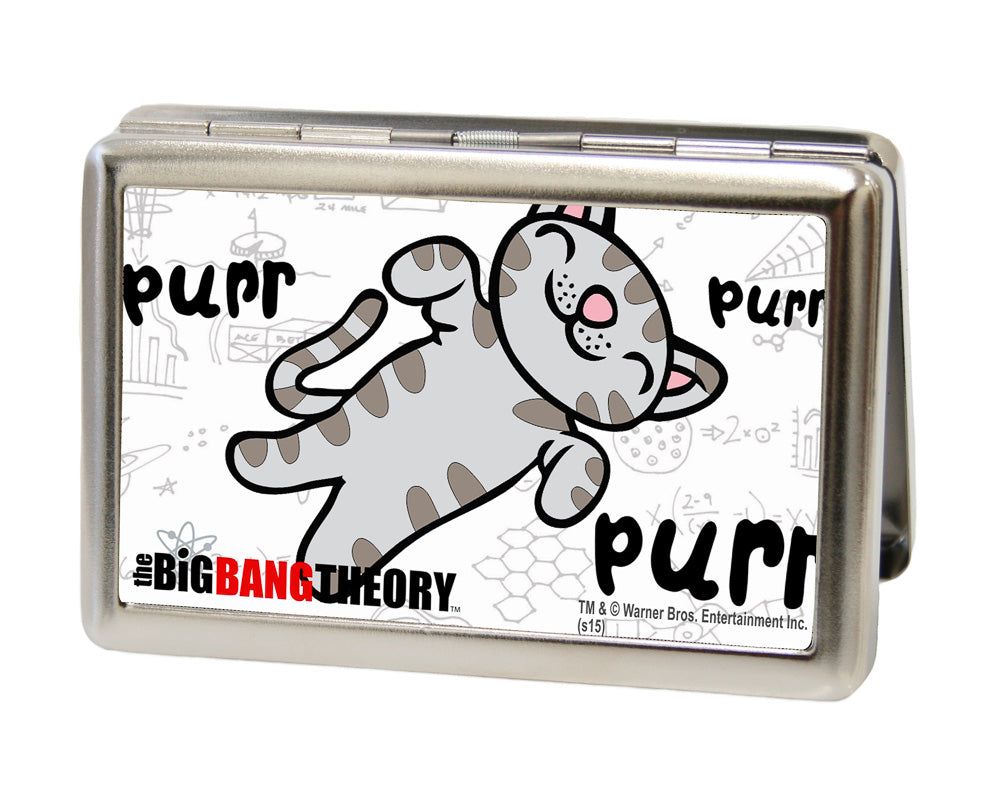 Business Card Holder - LARGE - Soft Kitty PURR, PURR, PURR FCG Metal ID Cases The Big Bang Theory   