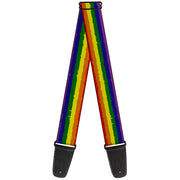 Guitar Strap - Rainbow Stripe Painted Guitar Straps Buckle-Down   