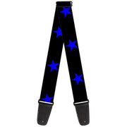Guitar Strap - Star Black Blue Guitar Straps Buckle-Down   