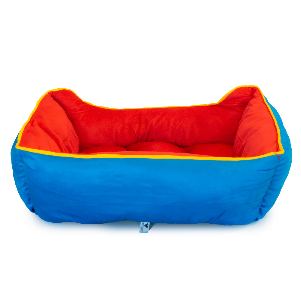 Pet Bed - Superman Red Yellow Blue Pet Beds DC Comics   