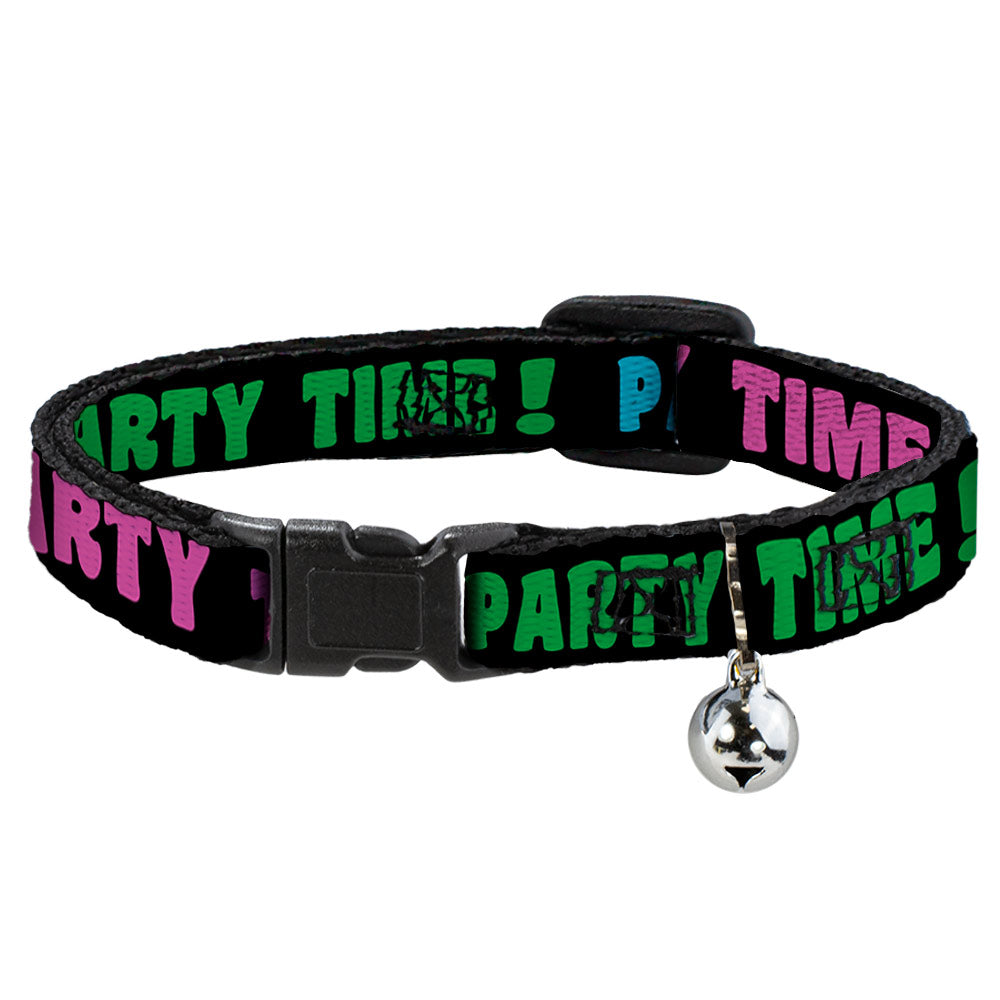 Cat Collar Breakaway - PARTY TIME! Black Green Turquoise Fuchsia Breakaway Cat Collars Buckle-Down   