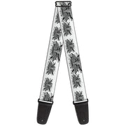 Guitar Strap - Phoenix Shield White Guitar Straps Buckle-Down   