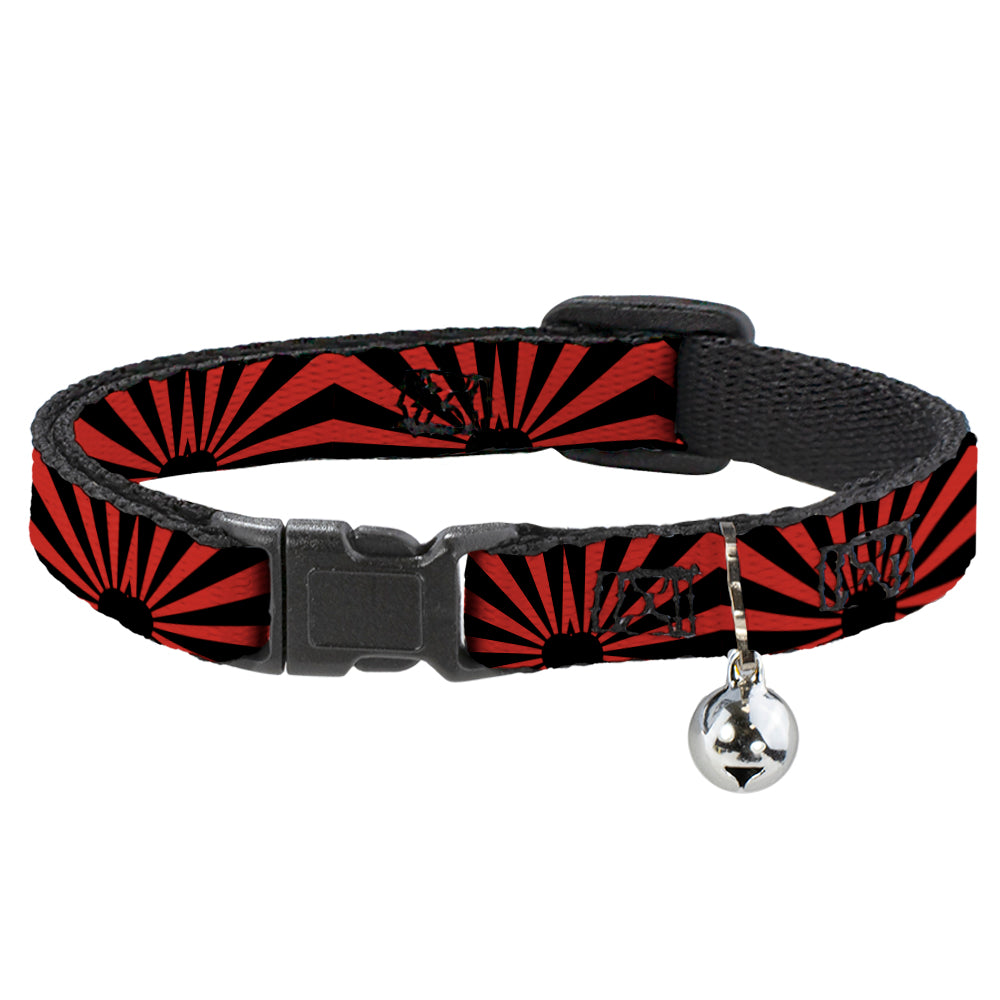 Cat Collar Breakaway - Rising Sun Red Black Breakaway Cat Collars Buckle-Down   