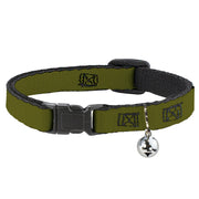 Cat Collar Breakaway - Olive Breakaway Cat Collars Buckle-Down   