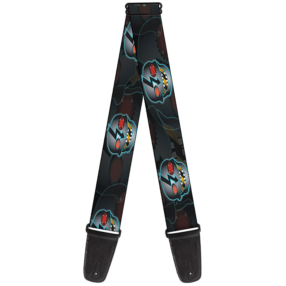 Guitar Strap - High Voltage Skull Guitar Straps Buckle-Down   
