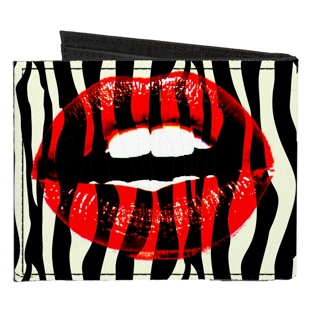 Canvas Bi-Fold Wallet - Mouth Zebra Canvas Bi-Fold Wallets Buckle-Down   