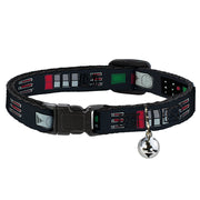 Cat Collar Breakaway - Star Wars Darth Vader Utility Belt Bounding3 Black Grays Reds Greens Breakaway Cat Collars Star Wars   