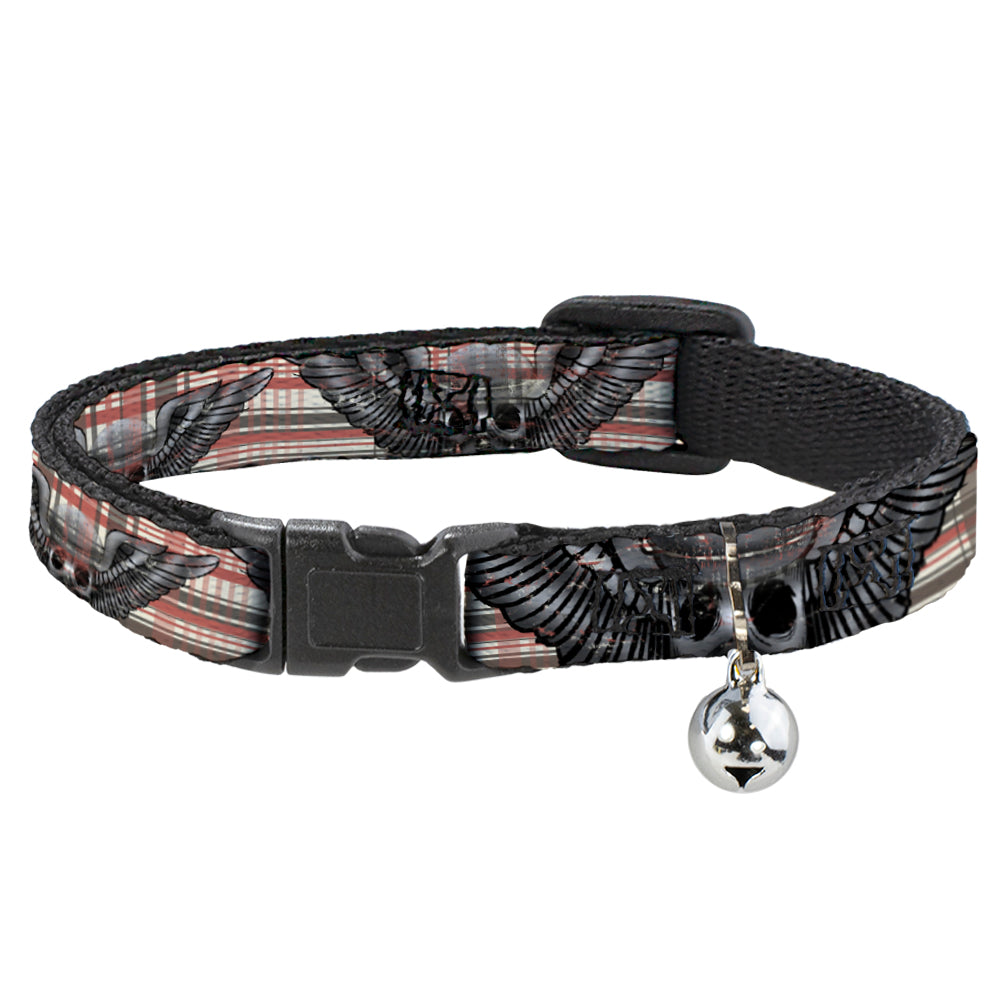 Cat Collar Breakaway - Irish Skulls Plaid Breakaway Cat Collars Buckle-Down   