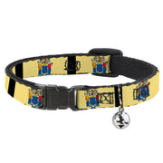 Cat Collar Breakaway - New Jersey Flags Black Breakaway Cat Collars Buckle-Down   