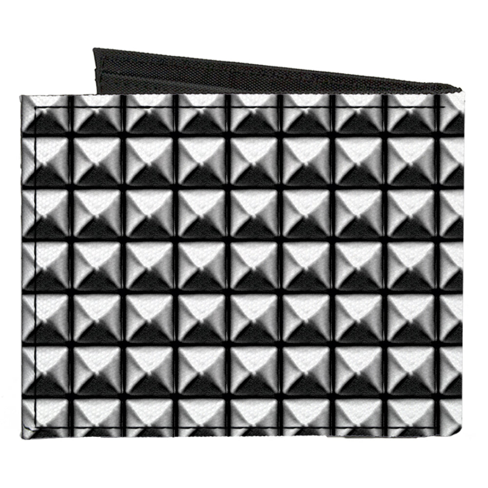 Canvas Bi-Fold Wallet - Printed Studs Canvas Bi-Fold Wallets Buckle-Down   