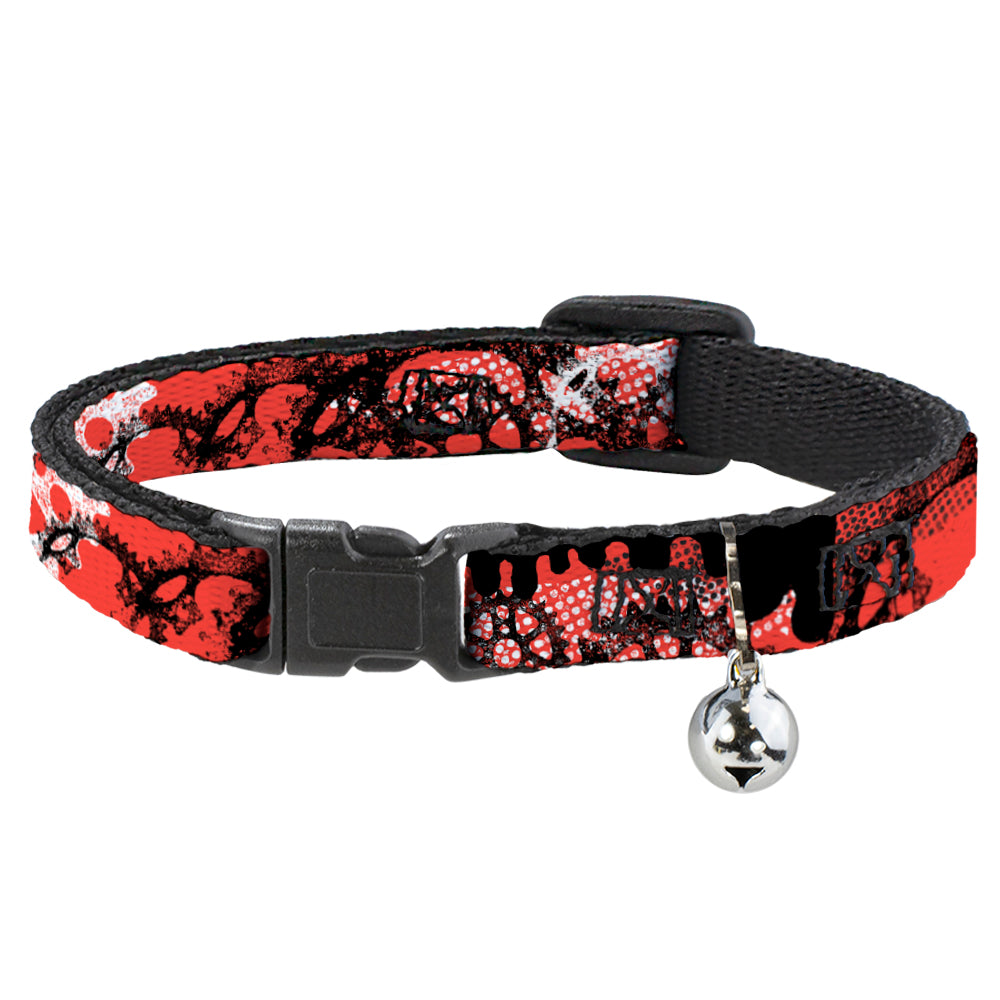 Cat Collar Breakaway - Grunge Gears Orange Breakaway Cat Collars Buckle-Down   