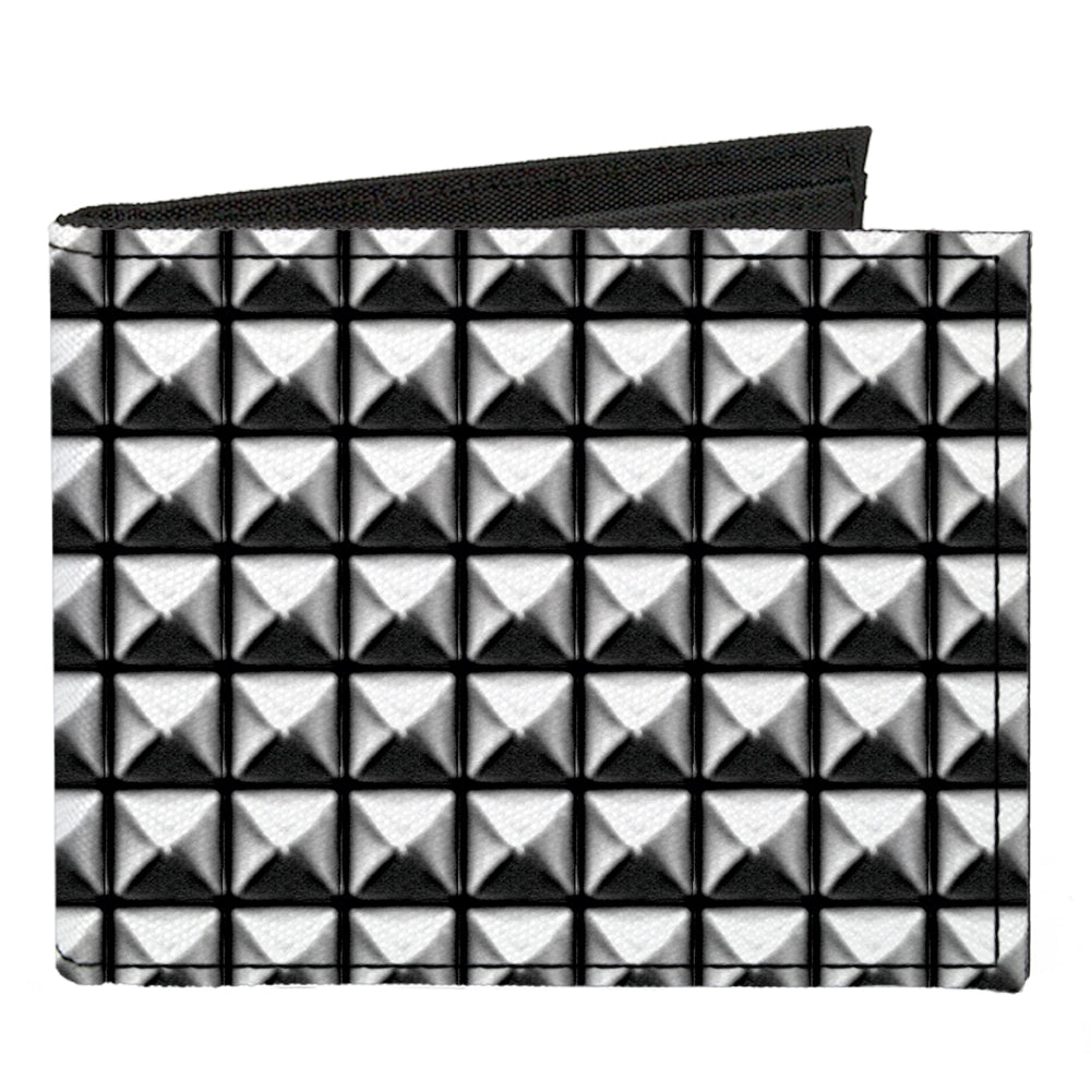 Canvas Bi-Fold Wallet - Printed Studs Canvas Bi-Fold Wallets Buckle-Down   