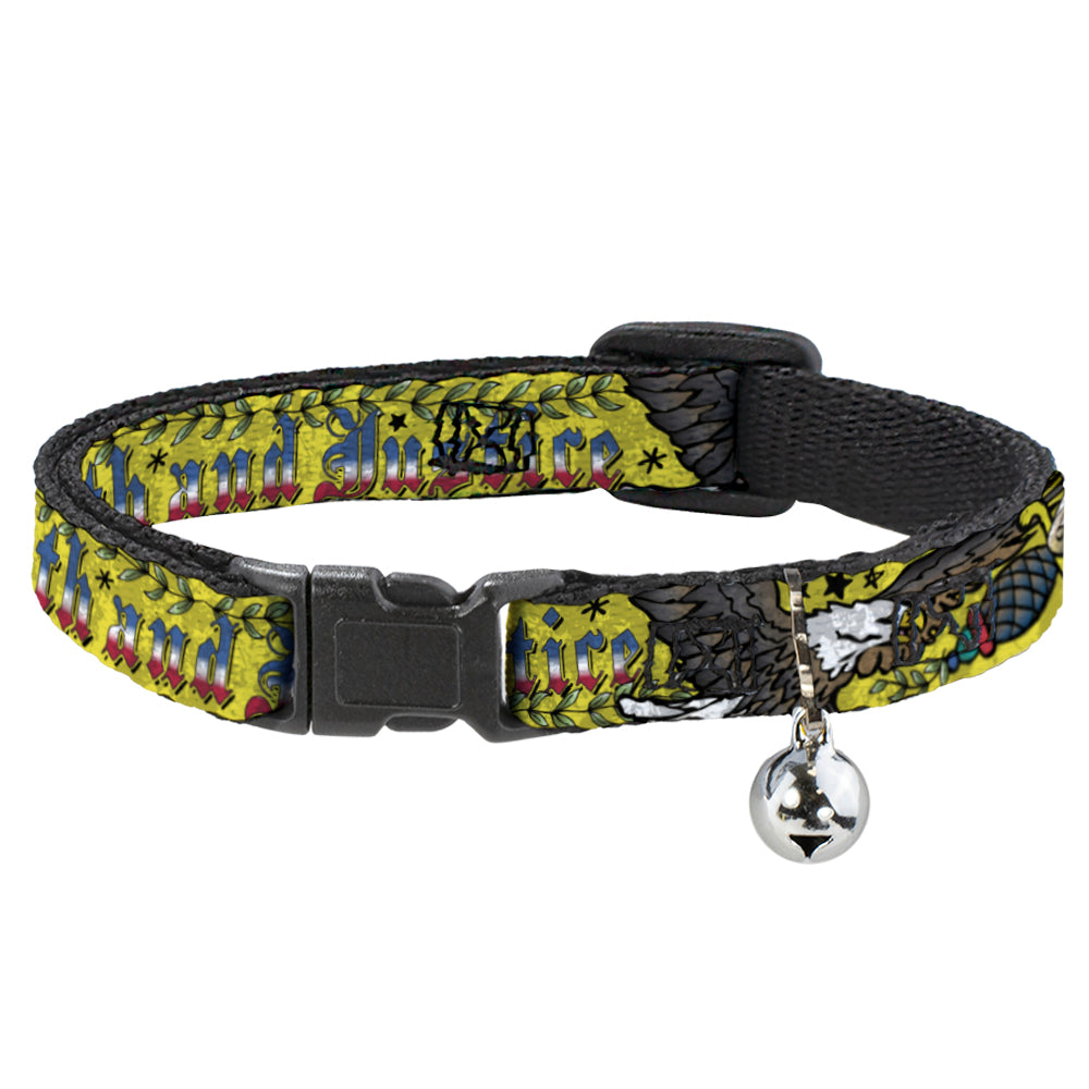 Cat Collar Breakaway - Truth and Justice Yellow Breakaway Cat Collars Buckle-Down   