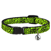 Cat Collar Breakaway - Cheebra Green Black Breakaway Cat Collars Buckle-Down   