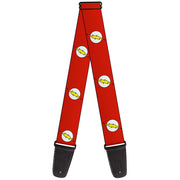 Guitar Strap - Flash Logo Red White Yellow Guitar Straps DC Comics   