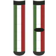 Sock Pair - Polyester - Italy Flags - CREW Socks Buckle-Down   