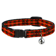 Cat Collar Breakaway - Mini Navajo Tan Rust Olive Black Breakaway Cat Collars Buckle-Down   