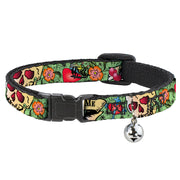 Cat Collar Breakaway - Only God Can Judge Me Green Breakaway Cat Collars Buckle-Down   