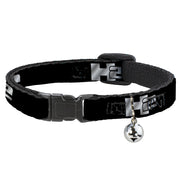 Cat Collar Breakaway - H2 Black Silver Logo REPEAT Breakaway Cat Collars GM General Motors   