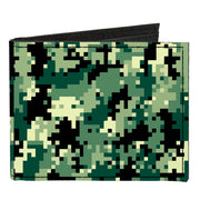 Canvas Bi-Fold Wallet - Digital Camo Canvas Bi-Fold Wallets Buckle-Down   