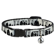 Cat Collar Breakaway - Zebra Poops Off-White Black Breakaway Cat Collars Buckle-Down   