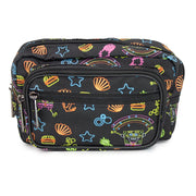 Fanny Pack - SpongeBob Icons Collage Black Multi Neon Fanny Packs Nickelodeon   