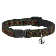 Cat Collar Breakaway - Aboriginal Black Cream Multi Color Breakaway Cat Collars Buckle-Down   
