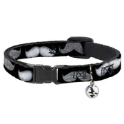 Cat Collar Breakaway - Mustaches Black Sketch Breakaway Cat Collars Buckle-Down   
