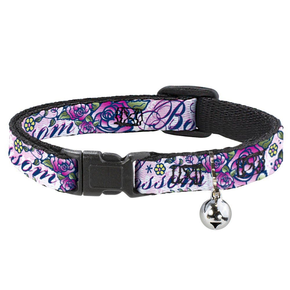 Cat Collar Breakaway - Born to Blossom Blue Breakaway Cat Collars Buckle-Down   