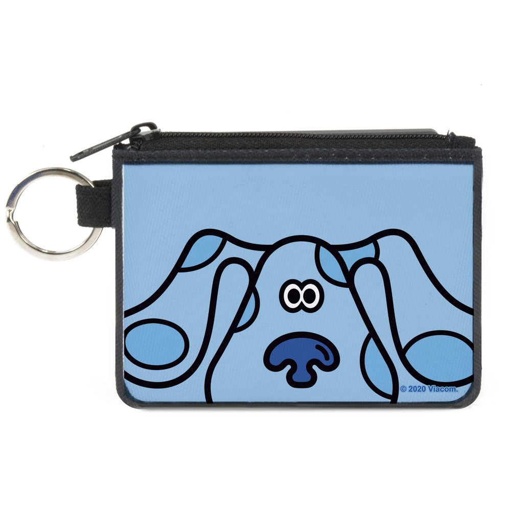 Canvas Zipper Wallet - MINI X-SMALL - Blue's Clues Blue Face Blues Canvas Zipper Wallets Blue's Clues
