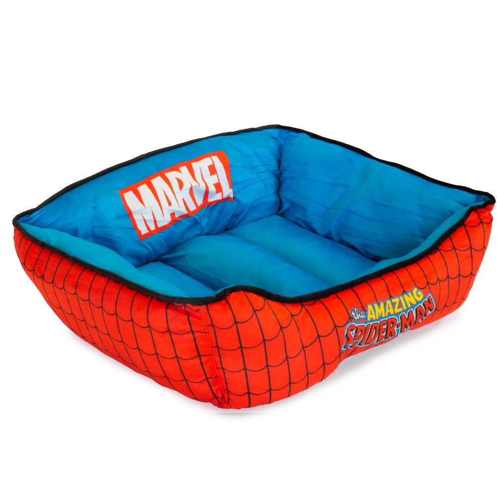 Pet Bed - Marvel Spider-Man Blue Black Red Pet Beds Marvel Comics   