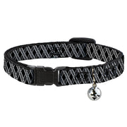 Cat Collar Breakaway - Zig Zag Black Gray White Breakaway Cat Collars Buckle-Down   