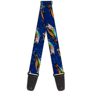 Guitar Strap - Bass Fish Water Bubbles Guitar Straps Buckle-Down   