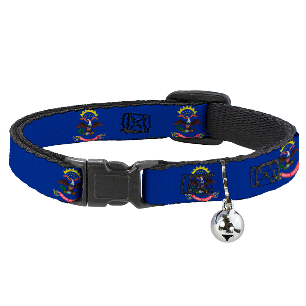 Cat Collar Breakaway - North Dakota Flags Breakaway Cat Collars Buckle-Down   