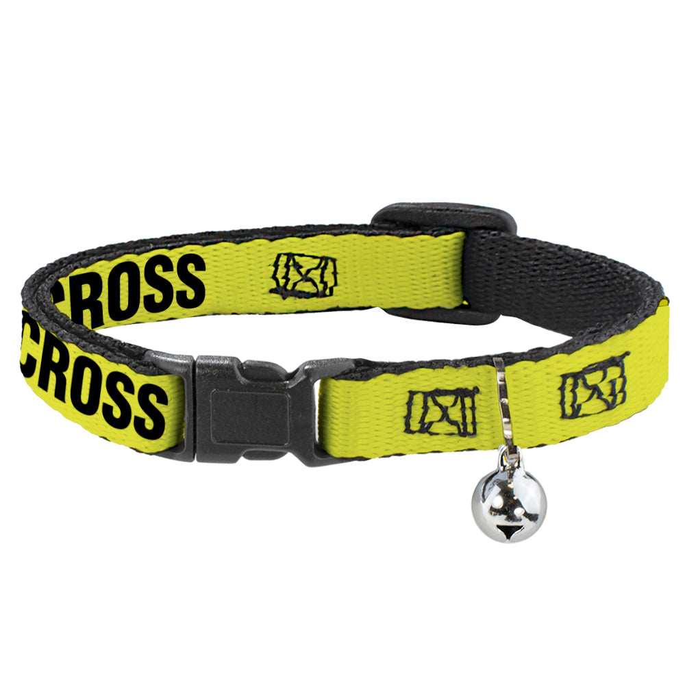 Cat Collar Breakaway - CRIME SCENE DO NOT CROSS Yellow Black Breakaway Cat Collars Buckle-Down   