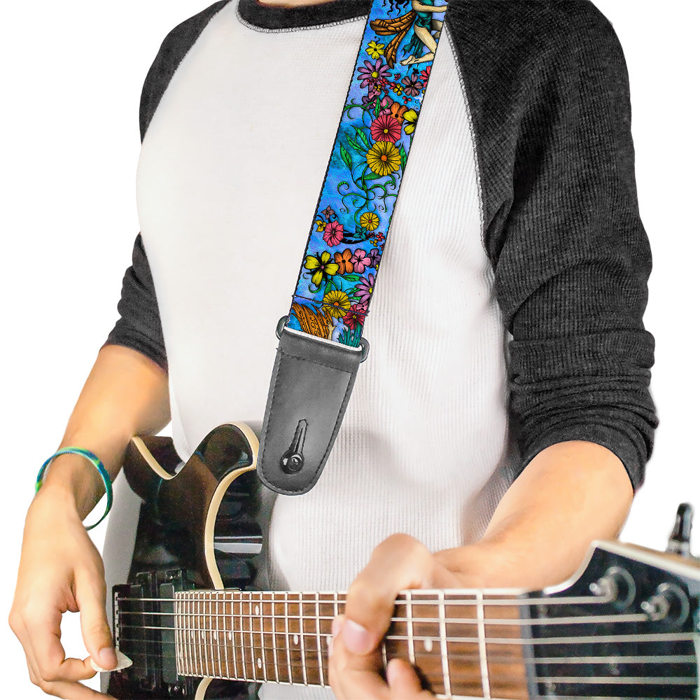 Guitar Strap - Tattoo Johnny-Flower Fairy Guitar Straps Tattoo Johnny