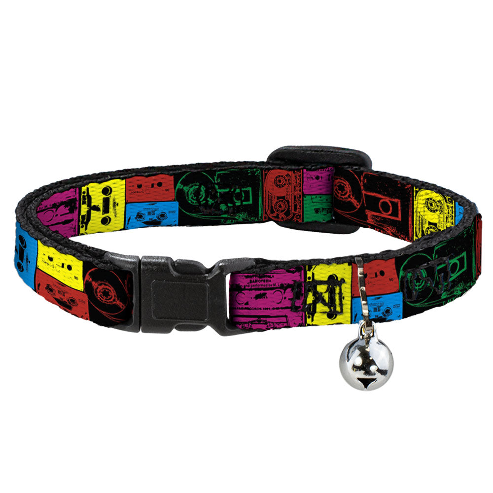 Cat Collar Breakaway - Tapes Multi Neon Breakaway Cat Collars Buckle-Down   