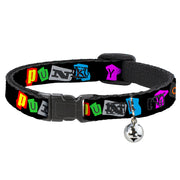 Cat Collar Breakaway - Punk You Black Full Color Breakaway Cat Collars Buckle-Down   