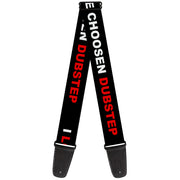 Guitar Strap - I LOVE YOU BUT I'VE CHOSEN DUBSTEP Black White Red Guitar Straps Buckle-Down   