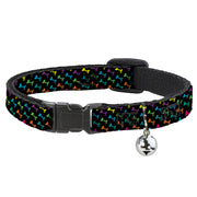 Cat Collar Breakaway - Dog Bone Black Multi Color Breakaway Cat Collars Buckle-Down   