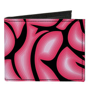 Canvas Bi-Fold Wallet - Brains Black Pink Canvas Bi-Fold Wallets Buckle-Down   