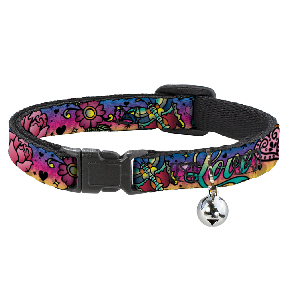 Cat Collar Breakaway - Love Love Purple Breakaway Cat Collars Buckle-Down   