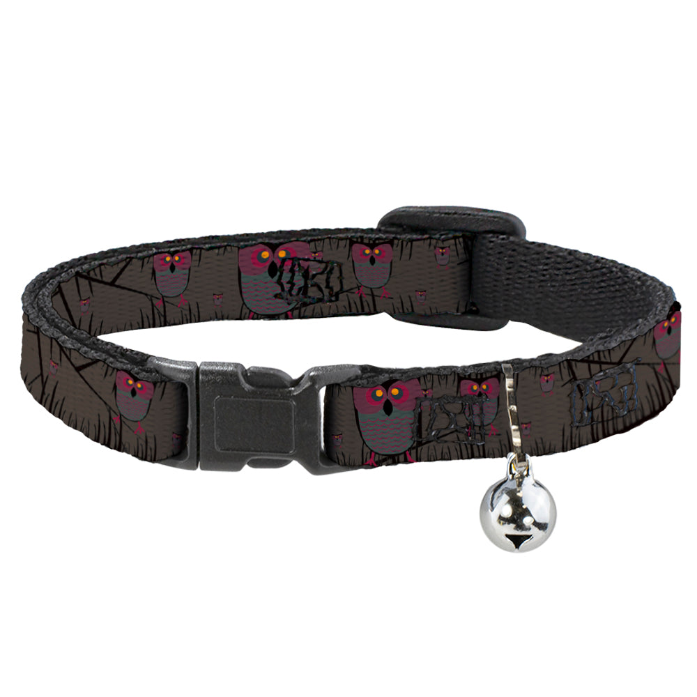 Cat Collar Breakaway - Owls in Trees Purple Breakaway Cat Collars Buckle-Down   