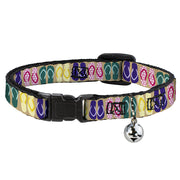 Cat Collar Breakaway - Flip Flops5 C U Sand Multi Color Breakaway Cat Collars Buckle-Down   