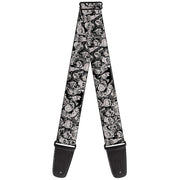 Guitar Strap - Zombie Skulls Sketch Guitar Straps Buckle-Down   