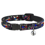 Cat Collar Breakaway - 3-D TV Cats in Space Breakaway Cat Collars Buckle-Down   