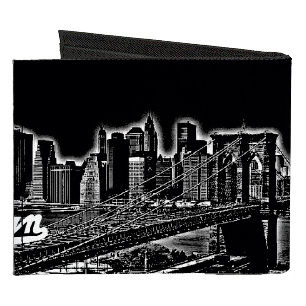 Canvas Bi-Fold Wallet - Brooklyn New York Canvas Bi-Fold Wallets Buckle-Down   